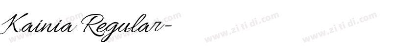 Kainia Regular字体转换 Kainia Regular字体转换
